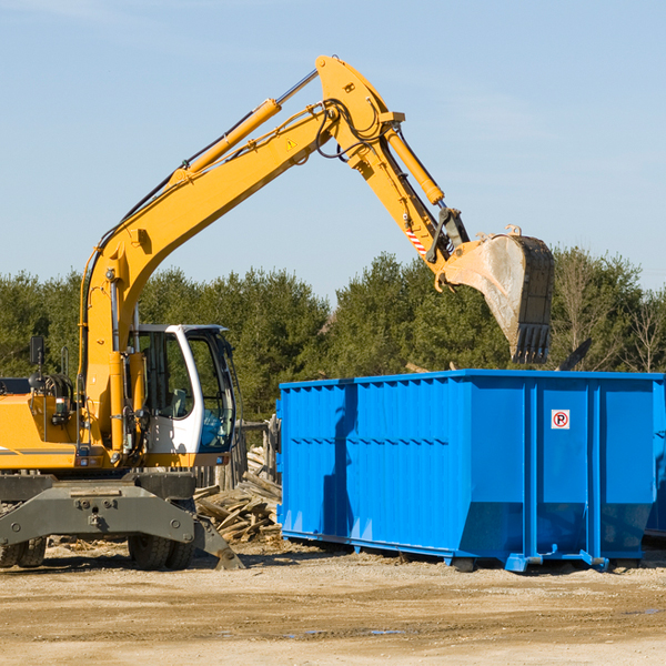 what size residential dumpster rentals are available in Acworth GA